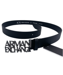 Armani Exchange 54D003 Cintura Uomo Vera Pelle Fibbia Placca Special Price