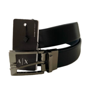 Armani Exchange 230101 Cintura Uomo Reversibile Vera Pelle Made in Italy