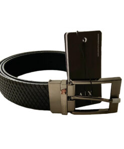 Armani Exchange 241298 Cintura Uomo Reversibile Vera Pelle Made in Italy