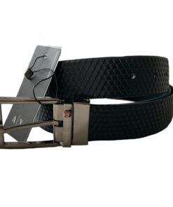 Armani Exchange 241298 Cintura Uomo Reversibile Vera Pelle Made in Italy