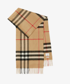 Burberry 80568501 Sciarpa in Cashmere Con Frange Unisex 170x35 Special Price