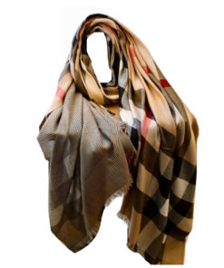 Burberry Sciarpa Pashmina in Cashmere Donna Bicolore 200×70 Special Price