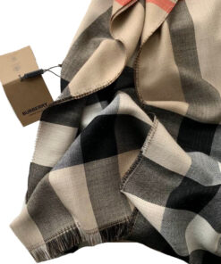 Burberry Sciarpa Pashmina in Cashmere Donna Bicolore 200×70 Special Price