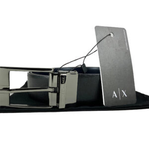 Armani Exchange 260507 Cintura Uomo Reversibile in Vera Pelle Made in Italy