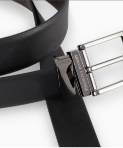 Armani Exchange 261307 Cintura Uomo Reversibile in Vera Pelle Made in Italy