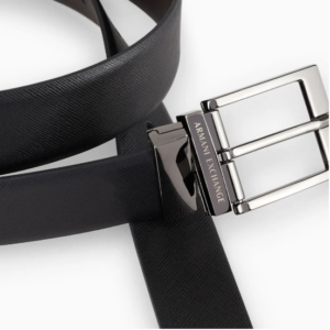 Armani Exchange 261307 Cintura Uomo Reversibile in Vera Pelle Made in Italy