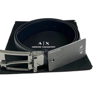 Armani Exchange 232402 Cintura Uomo Reversibile in Vera Pelle Made in Italy