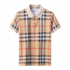 Burberry Polo Uomo in Cotone Oxford Check e Elastan Special Price