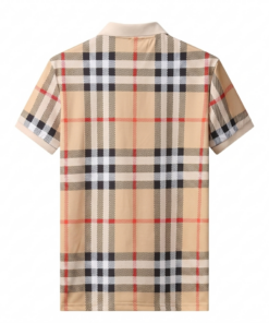 Burberry Polo Uomo in Cotone Oxford Check e Elastan Special Price