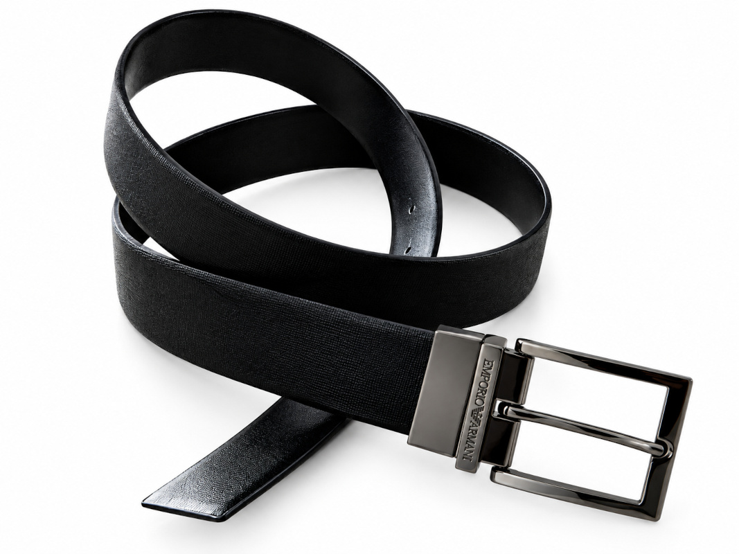 Emporio Armani Cintura Uomo In Pelle Reversibile Made In italy 0108