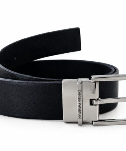 Emporio Armani Cintura Uomo In Pelle Reversibile Made In italy 0506